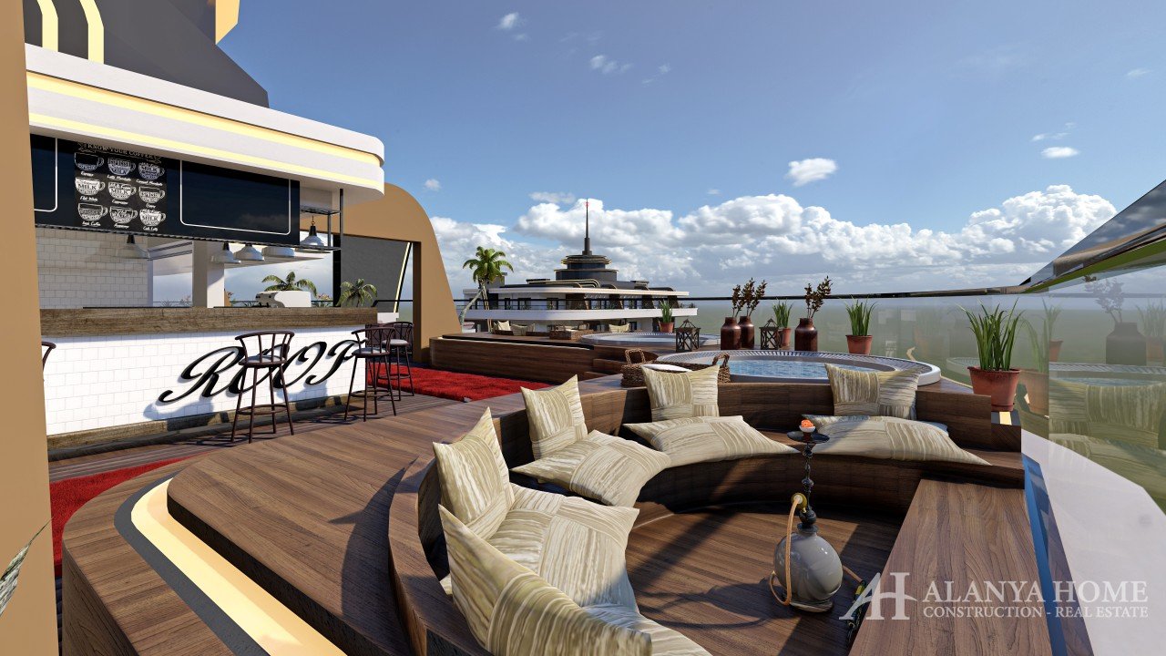 FOA Hills Mahmutlar Alanya Antalya Turkey purchase sale property of a furnished one two bedroom apar